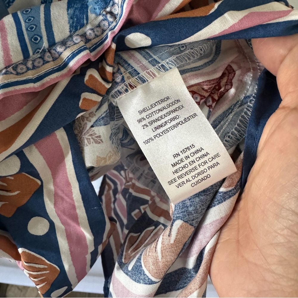 Joie tropical multi color printed Dress with Belt - Picture 5 of 14